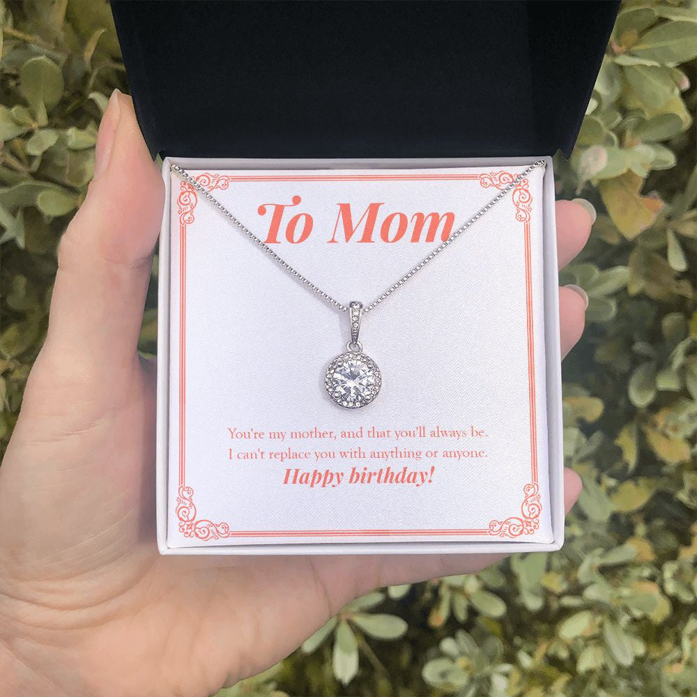 I Can't Replace You eternal hope necklace in hand