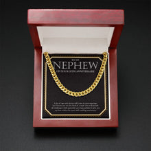Load image into Gallery viewer, The Kind Of Couple cuban link chain gold mahogany box led
