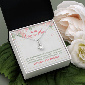 Without you alluring beauty pendant white flower