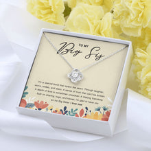 Load image into Gallery viewer, Lifelong friendship love knot pendant yellow flower
