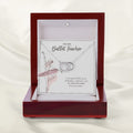 Grateful For Your Dedication double circle necklace premium led mahogany wood box