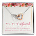 I See You In My Dreams interlocking heart necklace front
