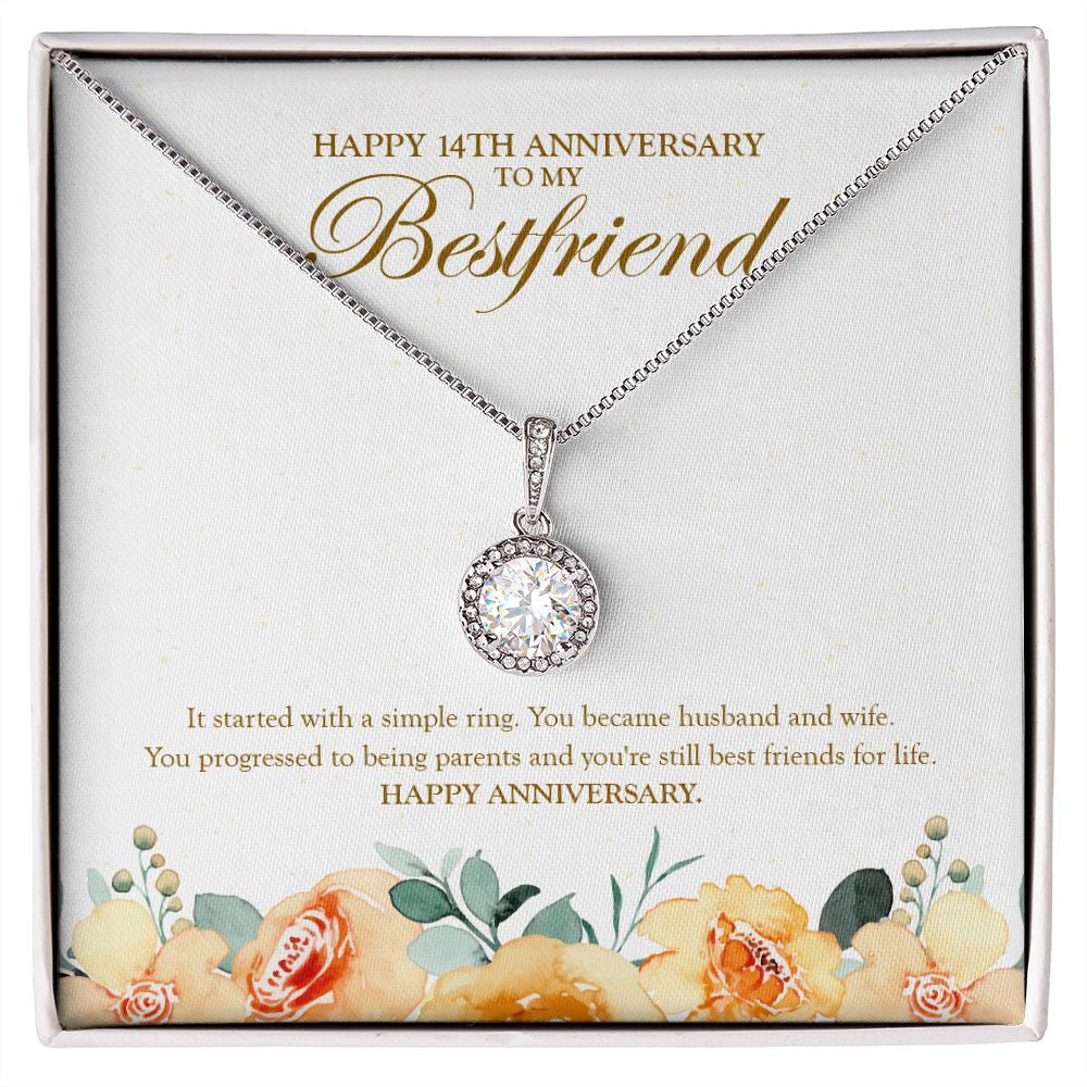 You Are Still Best Friends eternal hope necklace front