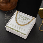 Every Stage In Your Life cuban link chain gold box side view