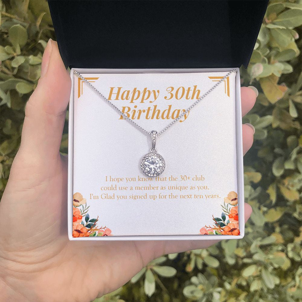 Amazing As You Are eternal hope necklace in hand