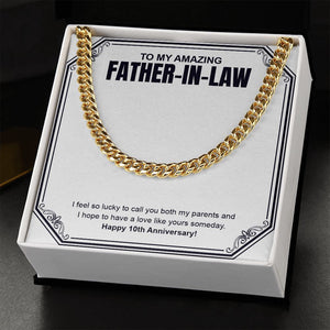 A Love Like Yours cuban link chain gold standard box