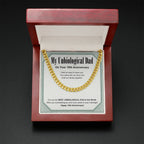 The Best In The World cuban link chain gold mahogany box led