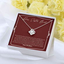 Load image into Gallery viewer, Wonderful Bright Future love knot pendant yellow flower
