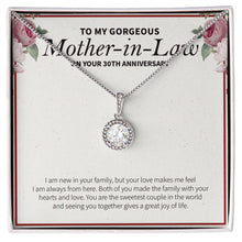 Load image into Gallery viewer, Family With Heart And Joy eternal hope necklace front
