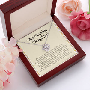Always Be Yourself love knot pendant luxury led box red flowers
