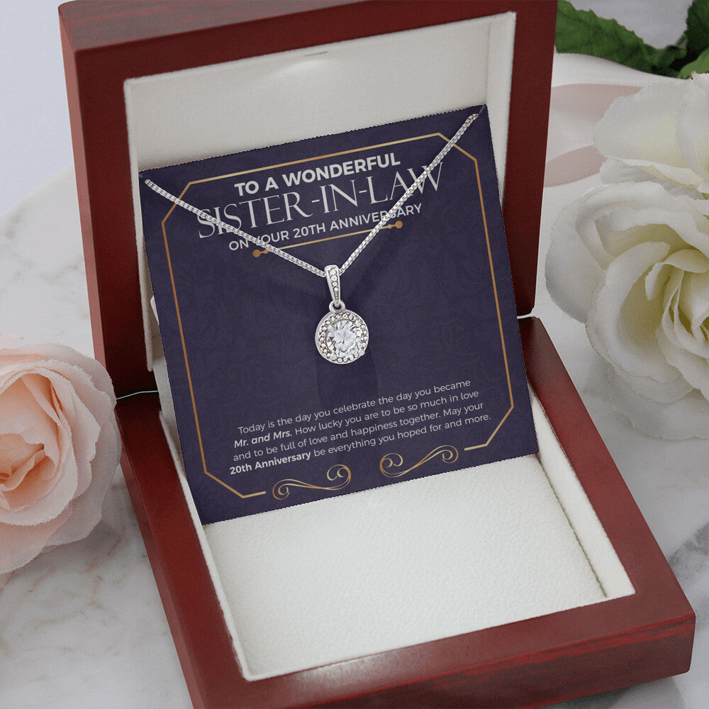 Everything You Hope eternal hope necklace premium led mahogany wood box