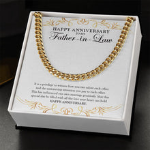 Load image into Gallery viewer, Influencer Of Our Marriage cuban link chain gold standard box
