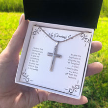Load image into Gallery viewer, There&#39;s Love In This World stainless steel cross standard box on hand
