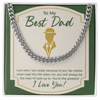 You're the greatest cuban link chain silver front