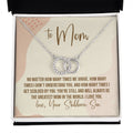 The Greatest double circle necklace front