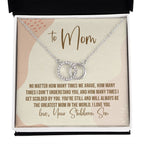 The Greatest double circle necklace front