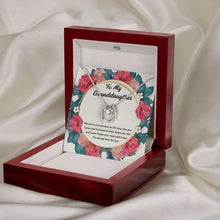 Load image into Gallery viewer, Gift Of Life horseshoe necklace premium led mahogany wood box
