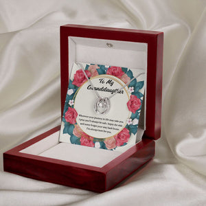 Gift Of Life horseshoe necklace premium led mahogany wood box