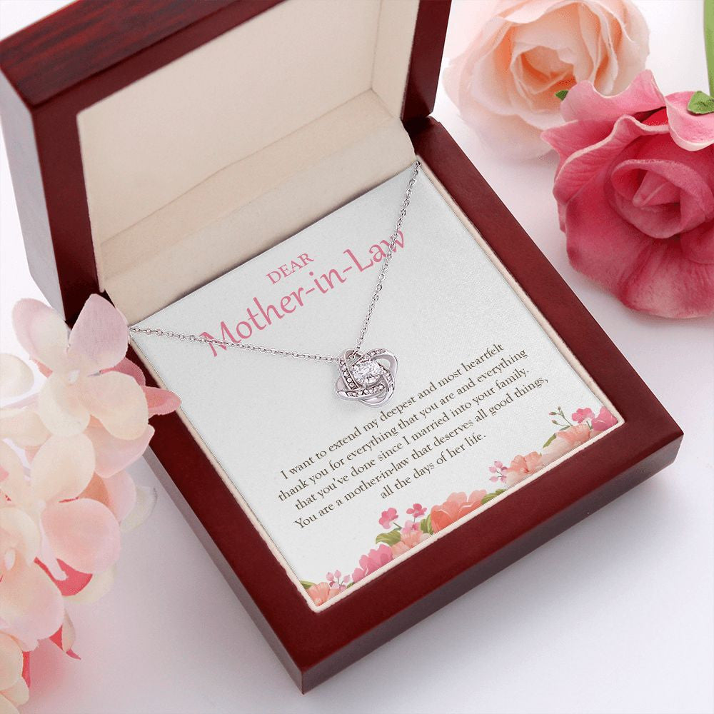 Deserves All The Good Things love knot pendant luxury led box red flowers
