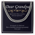 Age Is An Experience cuban link chain silver front
