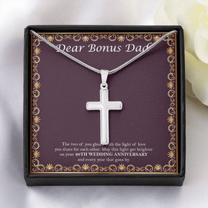 Light Of Love You Share stainless steel cross yellow flower