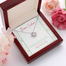Load image into Gallery viewer, You Deserve All The Happiness love knot pendant luxury led box red flowers

