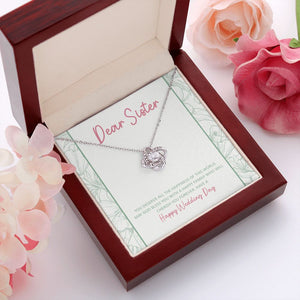You Deserve All The Happiness love knot pendant luxury led box red flowers