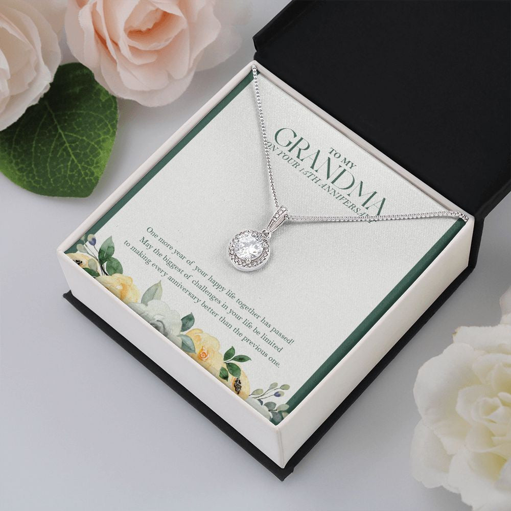 One More Happy Life Together eternal hope pendant yellow flower