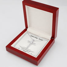 Load image into Gallery viewer, The Love Between You cz cross necklace luxury led box side view
