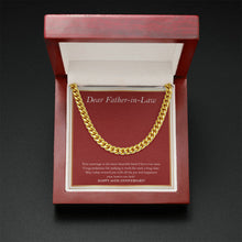 Load image into Gallery viewer, All The Happiness You Hold cuban link chain gold mahogany box led
