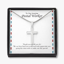 Load image into Gallery viewer, Making Your Day Special stainless steel cross necklace front
