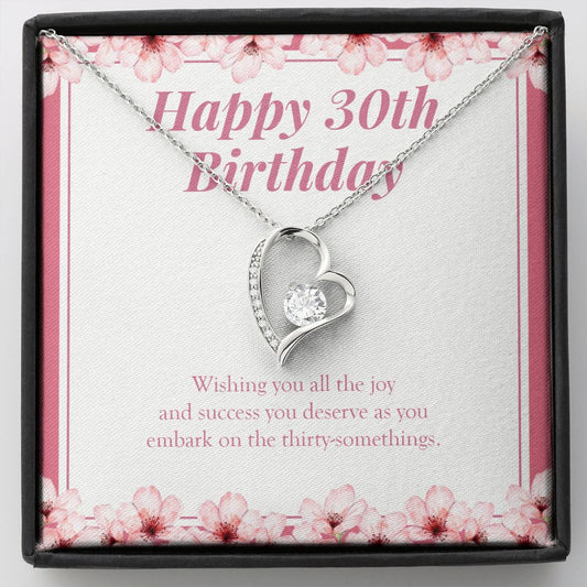 All The Joy And Success forever love silver necklace front