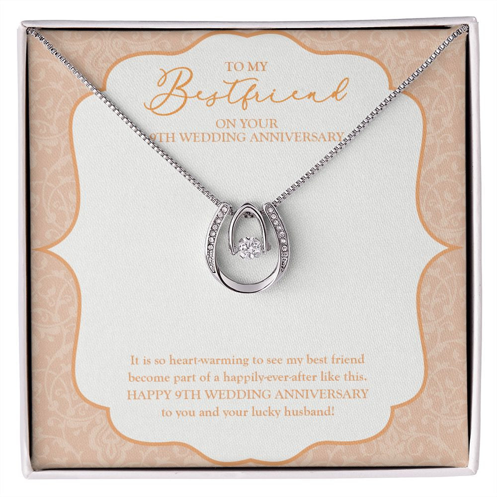 Become Part Of A Happily-Ever After horseshoe necklace front