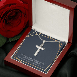 Healthy Life Together stainless steel cross luxury led box rose