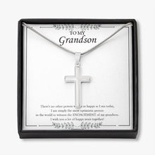 Load image into Gallery viewer, No Other Person stainless steel cross necklace front
