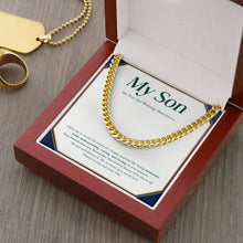 Load image into Gallery viewer, Through Ups And Downs cuban link chain gold luxury led box
