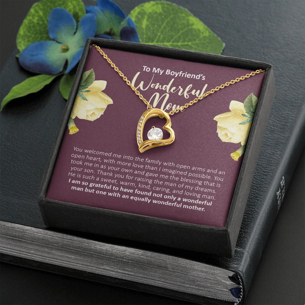 Equally Wonderful forever love gold necklace front