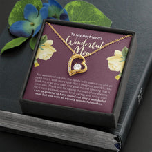 Load image into Gallery viewer, Equally Wonderful forever love gold necklace front
