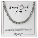 Tastier Than Your Homemade cuban link chain silver front