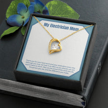 Load image into Gallery viewer, Be Proud Of Your Work forever love gold necklace front
