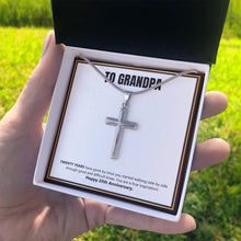 Load image into Gallery viewer, Years Have Gone By stainless steel cross standard box on hand
