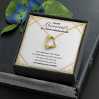 Keep Dreaming forever love gold necklace front