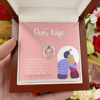 Thoughts of you horseshoe necklace luxury led box hand holding