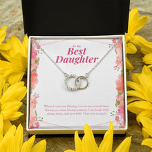 Load image into Gallery viewer, I Count You double circle pendant yellow flower
