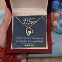 Load image into Gallery viewer, Simply the best forever love gold pendant led luxury box in hand
