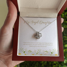 Load image into Gallery viewer, Your Sweet Smile love knot necklace luxury led box hand holding
