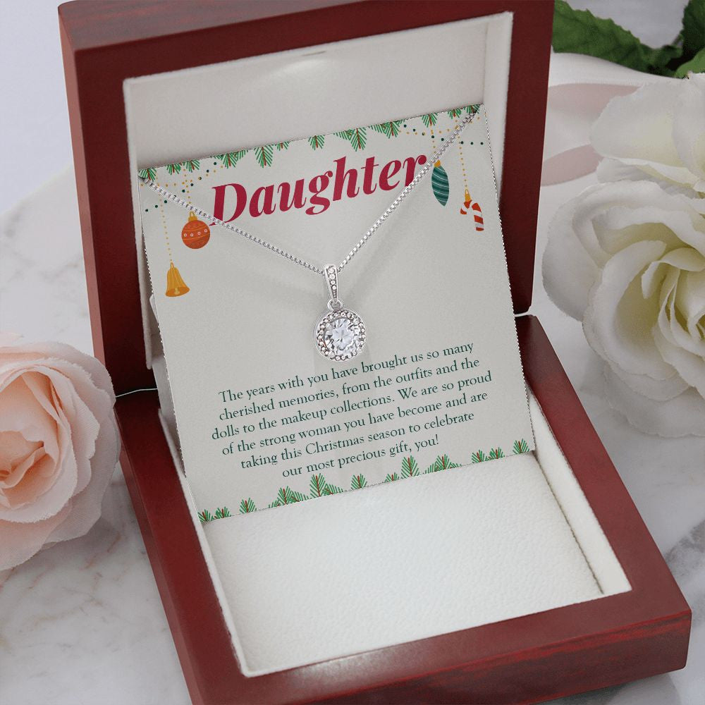 Precious Gift eternal hope necklace premium led mahogany wood box