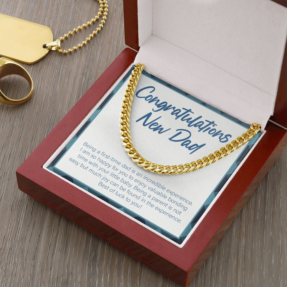 Enjoy Valuable Bonding Time cuban link chain gold luxury led box
