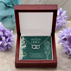 Without You double circle pendant luxury led box purple flowers