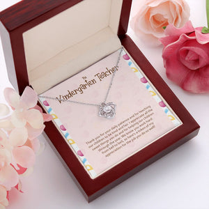 Teaching Our Children love knot pendant luxury led box red flowers